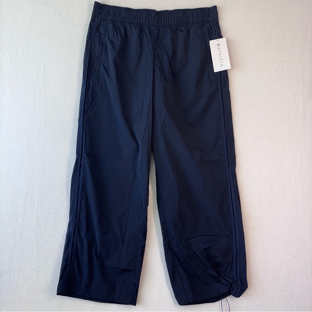 Athleta Rise Pants Navy Size L NWT